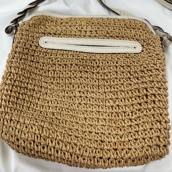 Brighton Finley Flap Bag in Wheat-White Crossbody - Picture 4 of 10